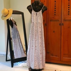 maxi dress summer soft snake print dress